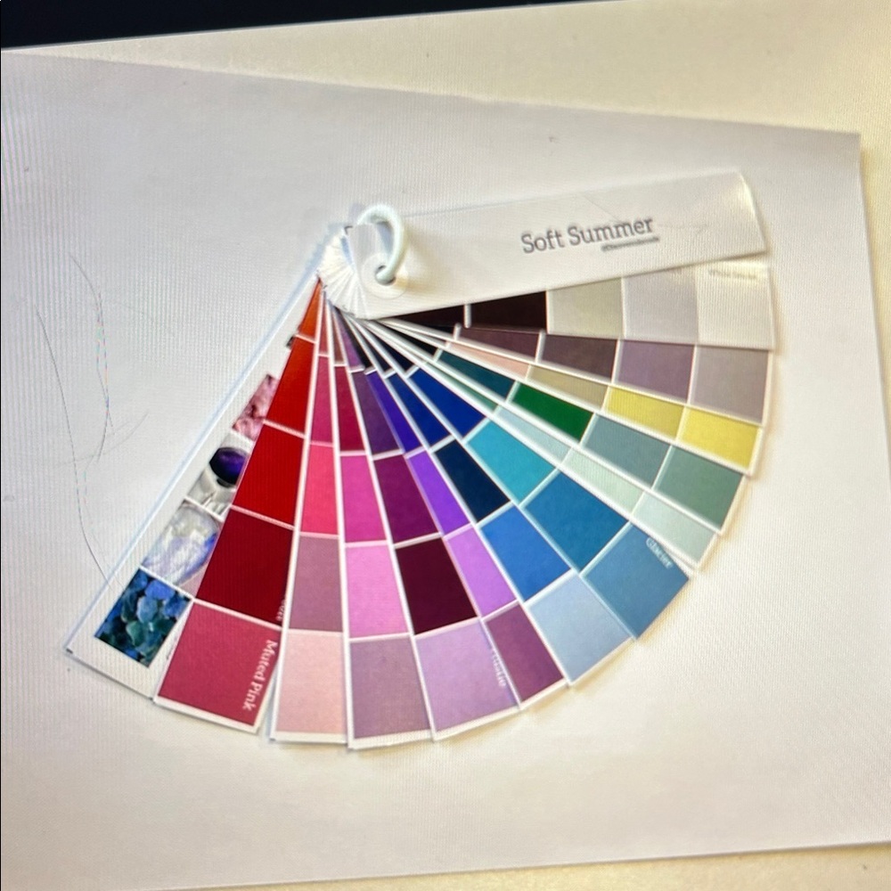 Soft Summer Color Swatch Fan Deck - Personal Color Seasonal analysis - Picture 13 of 14